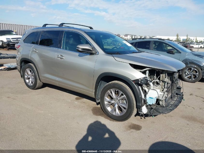 2014 TOYOTA HIGHLANDER XLE V6 - 5TDJKRFH6ES016949