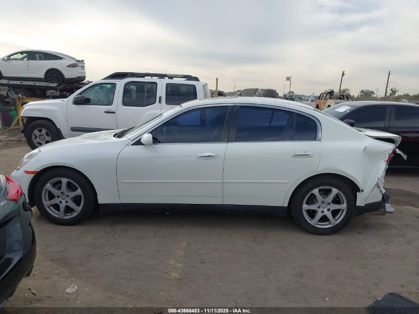 2004 Infiniti G35 VIN: JNKCV51EX4M616615 Lot: 43668453
