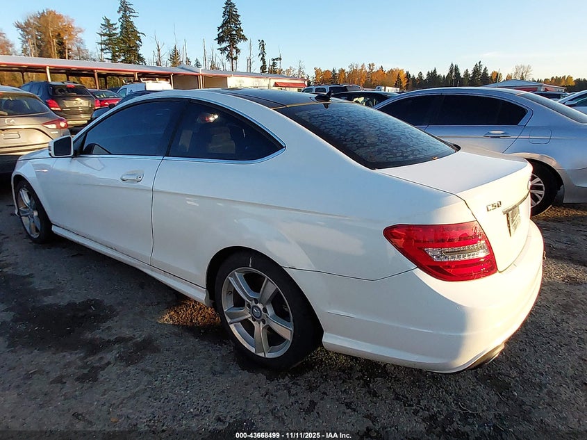 2015 Mercedes-Benz C 250 white coupe gas WDDGJ4HB6FG367998 photo #4
