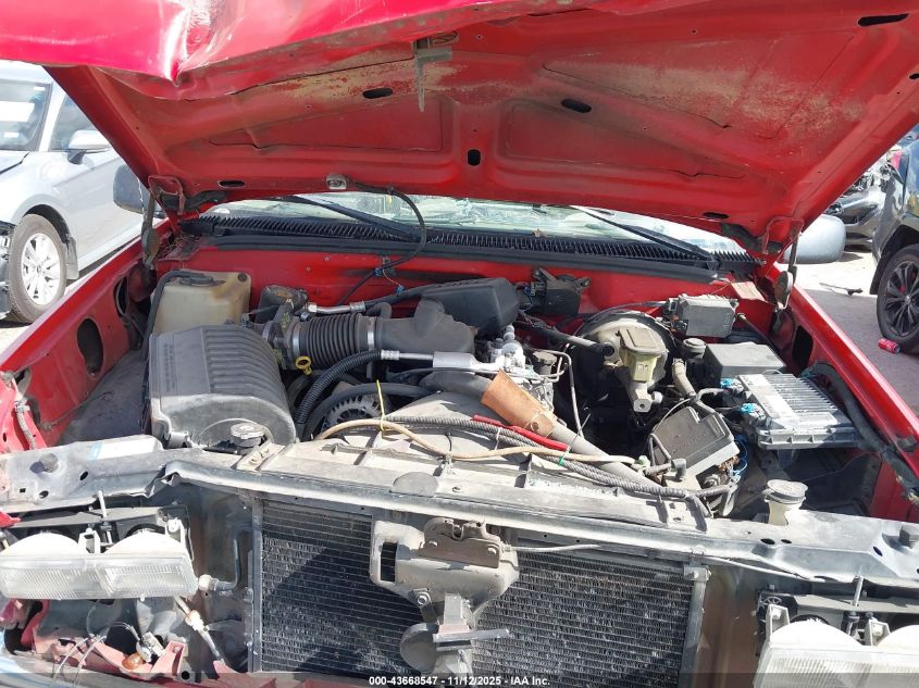 1998 GMC Sierra 1500 Sl Sportside VIN: 1GTEC14W1WZ521993 Lot: 43668547