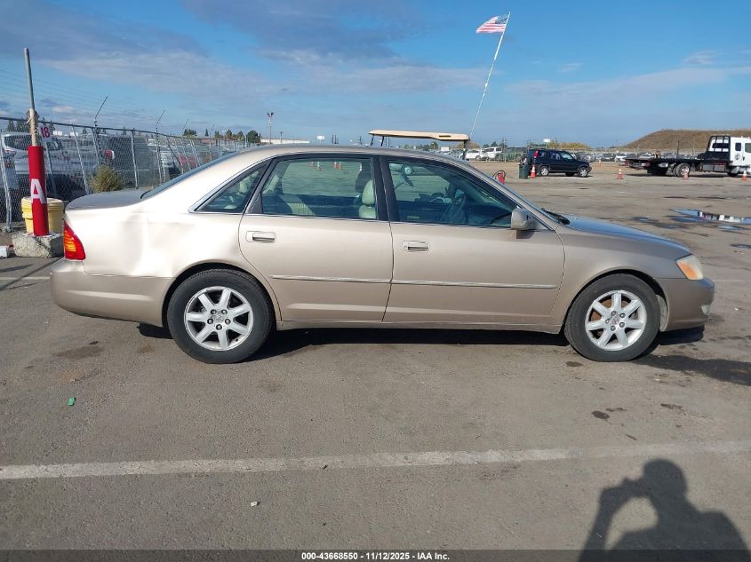 2001 Toyota Avalon Xls VIN: 4T1BF28B31U116520 Lot: 43668550