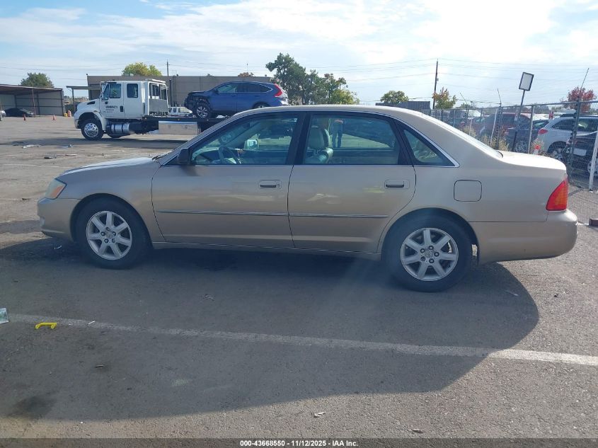2001 Toyota Avalon Xls VIN: 4T1BF28B31U116520 Lot: 43668550