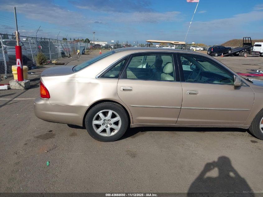 2001 Toyota Avalon Xls VIN: 4T1BF28B31U116520 Lot: 43668550