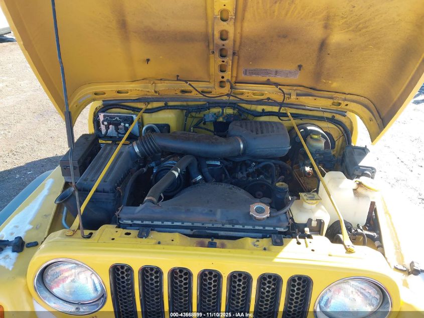 2000 Jeep Wrangler Se VIN: 1J4FA29P4YP776180 Lot: 43668599