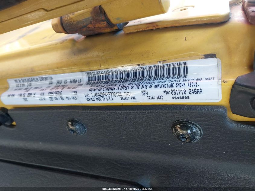 2000 Jeep Wrangler Se VIN: 1J4FA29P4YP776180 Lot: 43668599