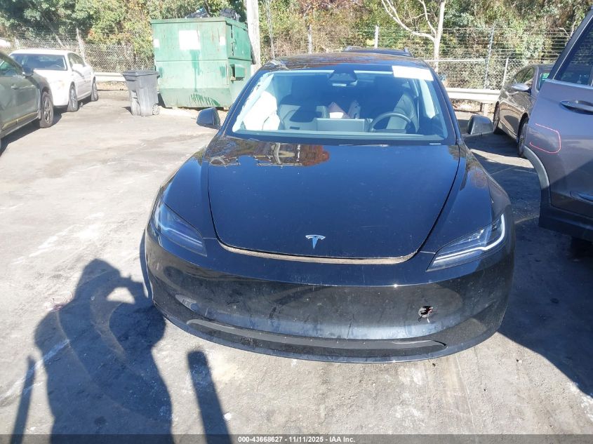 2024 Tesla Model 3 Long Range Dual Motor All-Wheel Drive/Rear-Wheel Drive VIN: 5YJ3E1EA6RF717877 Lot: 43668627