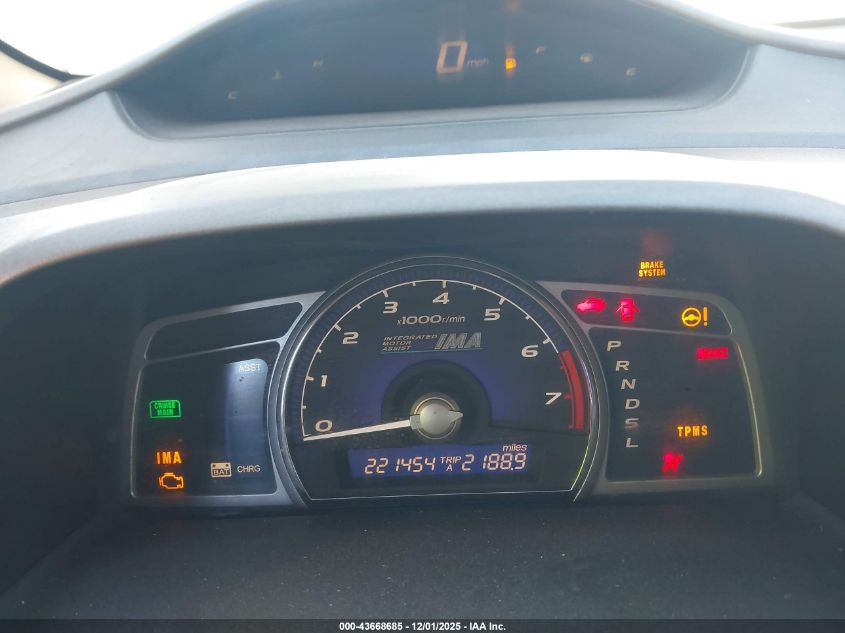 2008 Honda Civic Hybrid VIN: JHMFA362X8S009983 Lot: 43668685