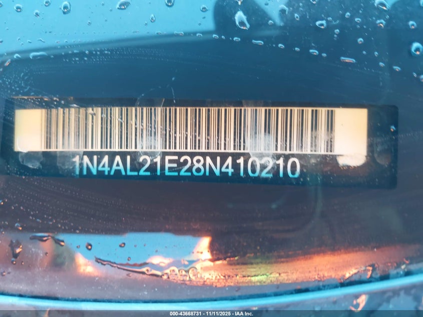 1N4AL21E28N410210 2008 NISSAN ALTIMA photo no. 11