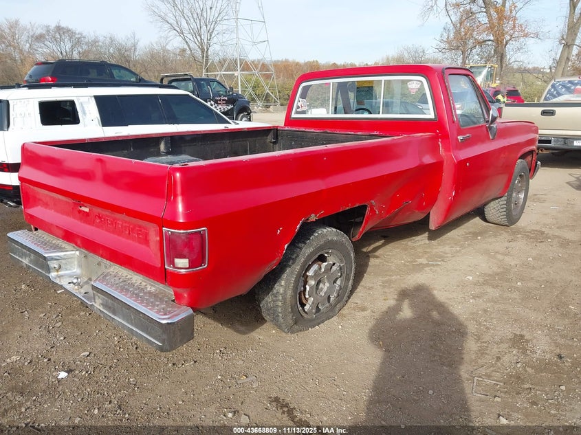 2GCDC14H8G1178817 1986 CHEVROLET C-10 photo no. 4