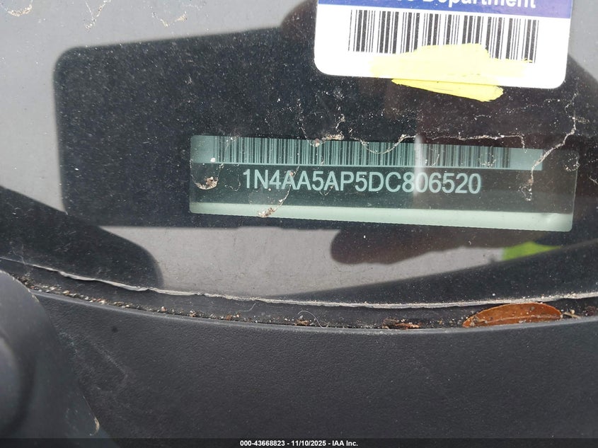 2013 NISSAN MAXIMA 3.5 SV - 1N4AA5AP5DC806520