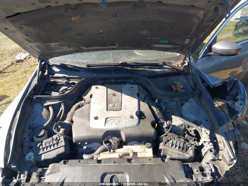 2011 Infiniti G25X VIN: JN1DV6AR5BM653098 Lot: 43668949