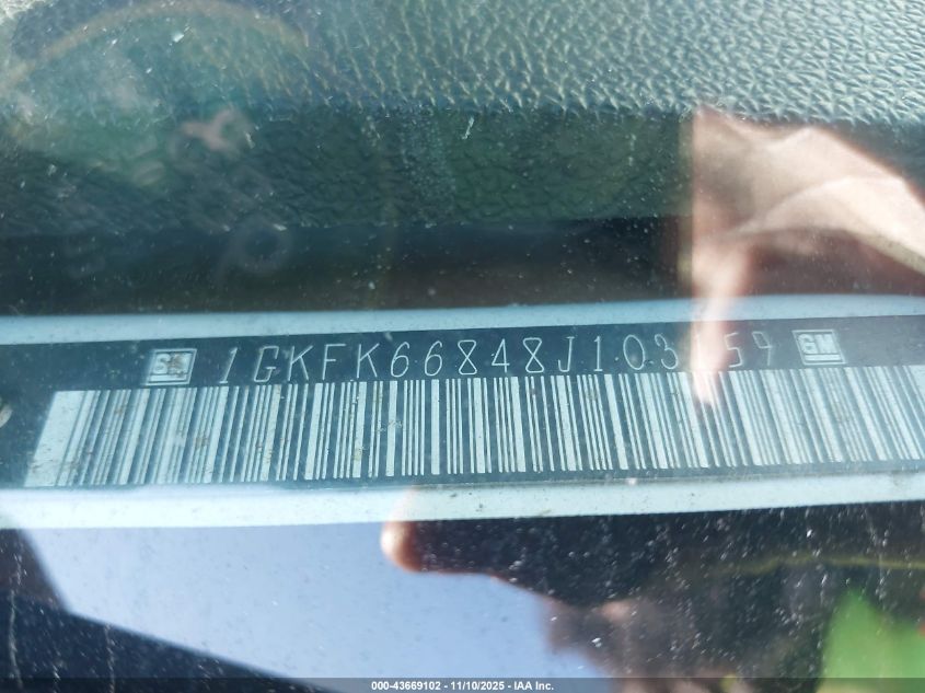 2008 GMC Yukon Xl 1500 Denali VIN: 1GKFK66848J103159 Lot: 43669102