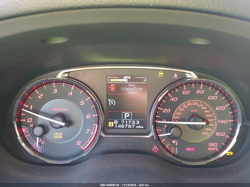 2015 SUBARU WRX LIMITED JF1VA1J68F8821293