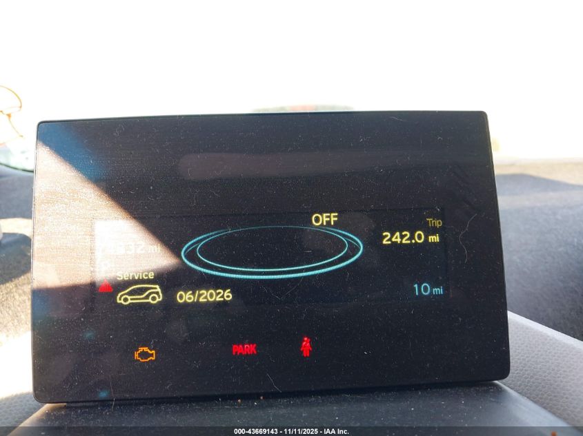 2015 BMW I3 Base W/Range Extender VIN: WBY1Z4C57FV500918 Lot: 43669143