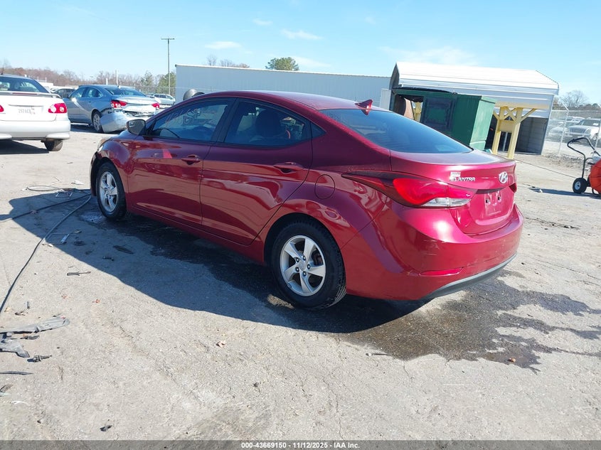 5NPDH4AE9EH531655 2014 HYUNDAI ELANTRA photo no. 3