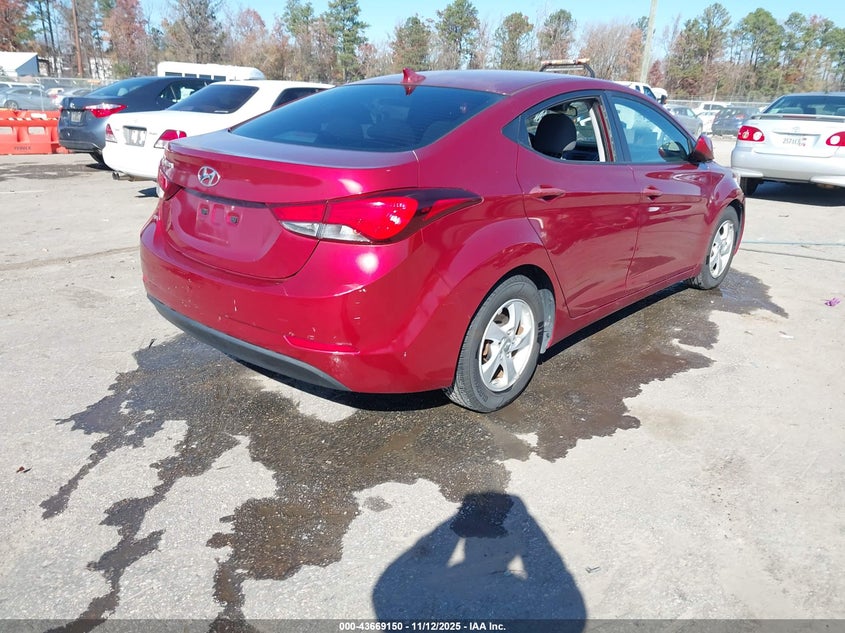 5NPDH4AE9EH531655 2014 HYUNDAI ELANTRA photo no. 4