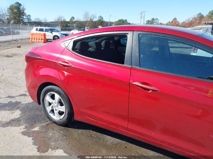 5NPDH4AE9EH531655 2014 HYUNDAI ELANTRA photo no. 6