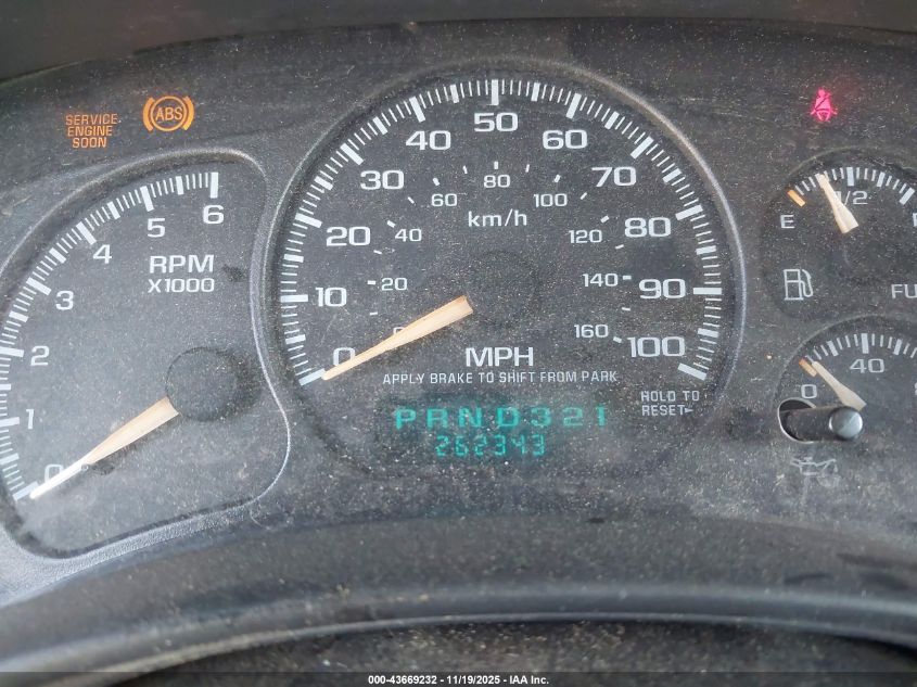 2001 Chevrolet Tahoe Lt VIN: 1GNEC13T71J257202 Lot: 43669232