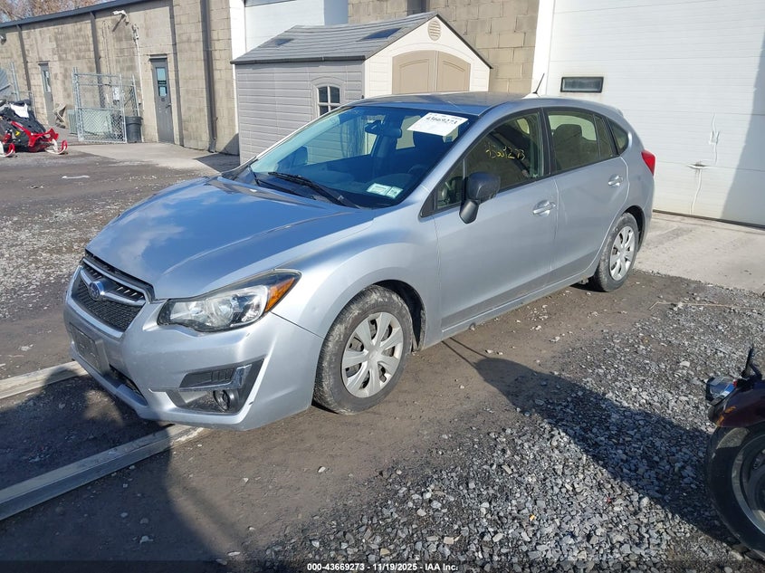 Vin: jf1gpaa62fh297288, lot: 44164502, subaru impreza 2.0i 20152