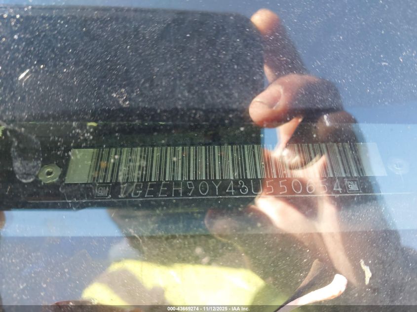 2003 Cadillac Deville Standard VIN: 1GEEH90Y43U550654 Lot: 43669274