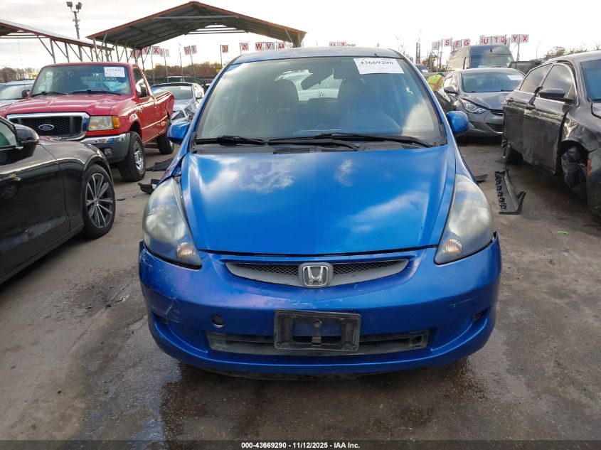 2008 Honda Fit VIN: JHMGD38498S040555 Lot: 43669290