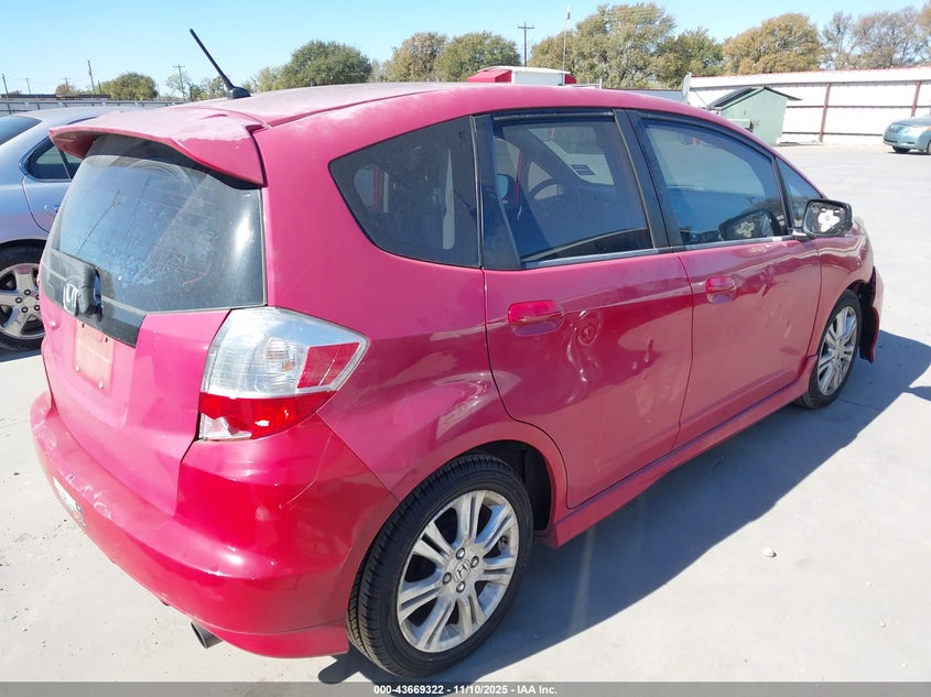 JHMGE88489S033835 2009 HONDA FIT photo no. 4
