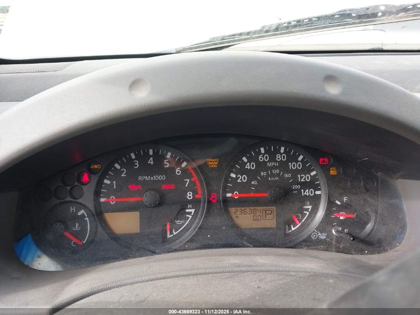 2009 Nissan Xterra S VIN: 5N1AN08W29C511196 Lot: 43669323