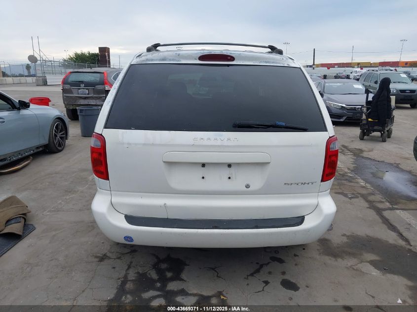 2001 Dodge Caravan Sport VIN: 1B4GP45391B131323 Lot: 43669371
