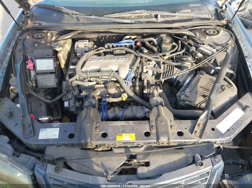 2001 Chevrolet Impala VIN: 2G1WF52E019372937 Lot: 43669445