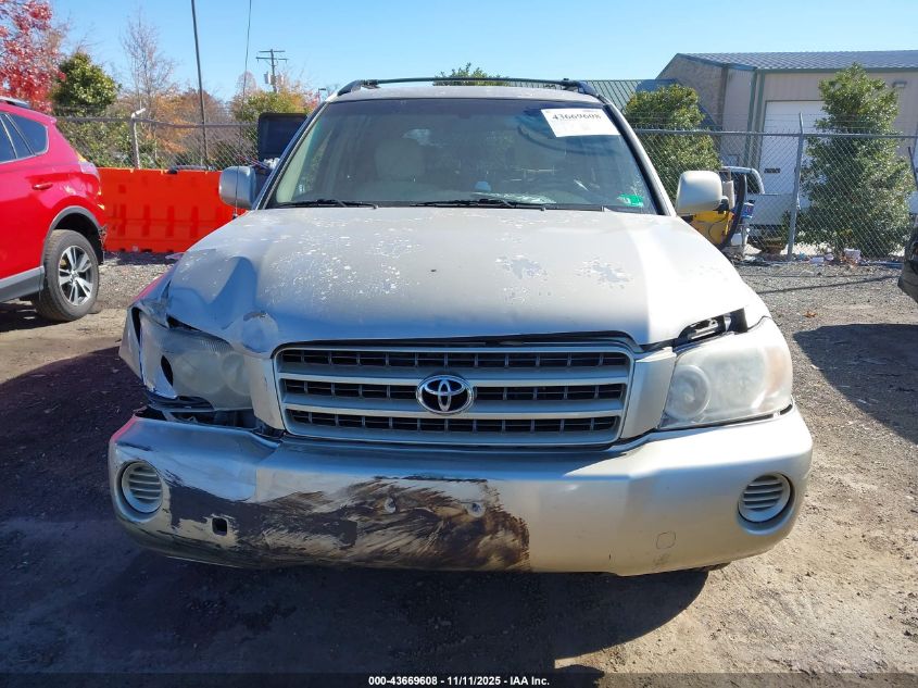 2003 Toyota Highlander V6 VIN: JTEHF21AX30103558 Lot: 43669608