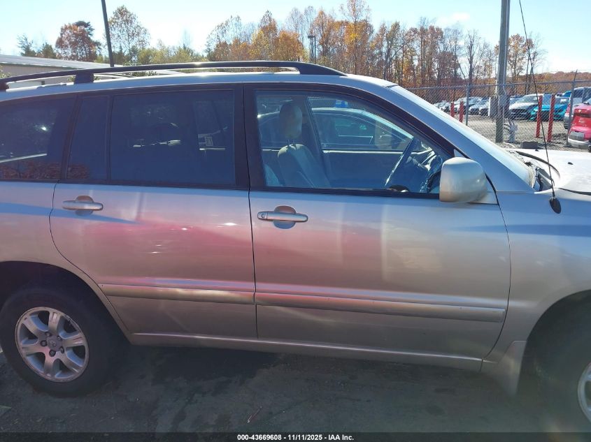 2003 Toyota Highlander V6 VIN: JTEHF21AX30103558 Lot: 43669608