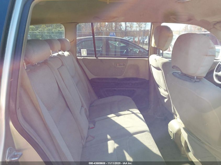 2003 Toyota Highlander V6 VIN: JTEHF21AX30103558 Lot: 43669608