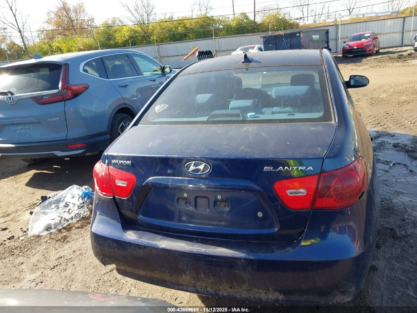 2009 Hyundai Elantra Gls VIN: KMHDU46D59U671589 Lot: 43669669