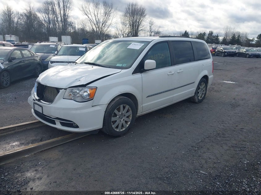 Vin: 2c4rc1bg4gr164768, lot: 44164954, chrysler town & country touring 20162