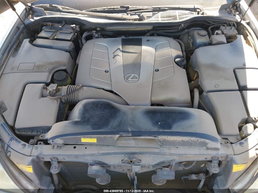 2002 Lexus Ls 430 VIN: JTHBN30F320091248 Lot: 43669785