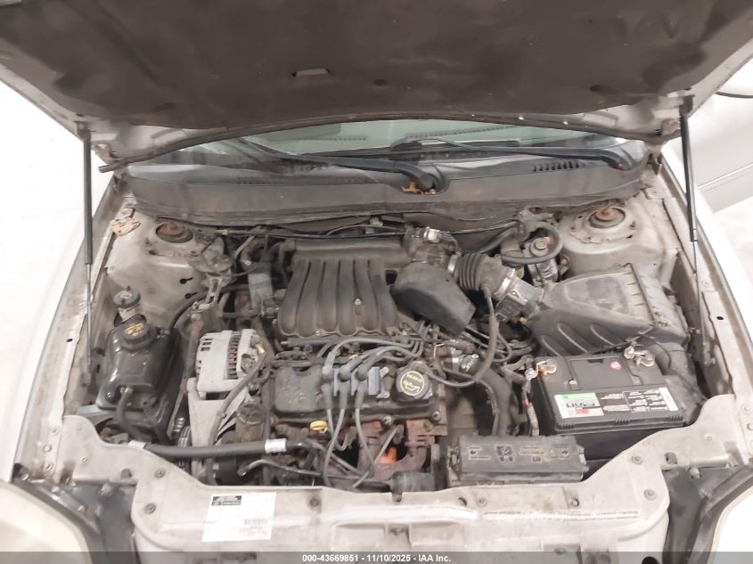 2001 Mercury Sable Gs VIN: 1MEFM50U01G637704 Lot: 43669851