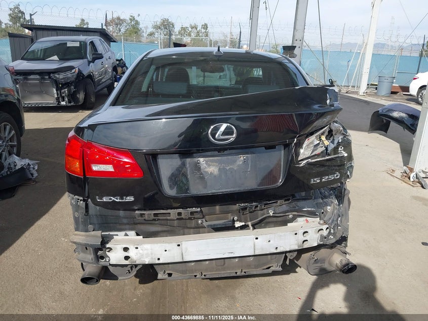 2008 Lexus Is 250 VIN: JTHBK262082064089 Lot: 43669885