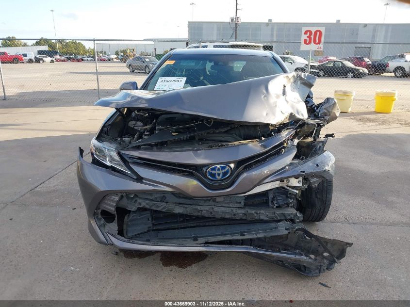 2019 Toyota Camry Hybrid Le VIN: 4T1B31HK1KU517066 Lot: 43669903