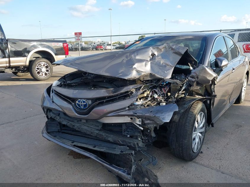 2019 Toyota Camry Hybrid Le VIN: 4T1B31HK1KU517066 Lot: 43669903