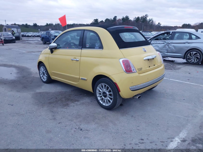 2012 Fiat 500C Lounge VIN: 3C3CFFER0CT347880 Lot: 43669946
