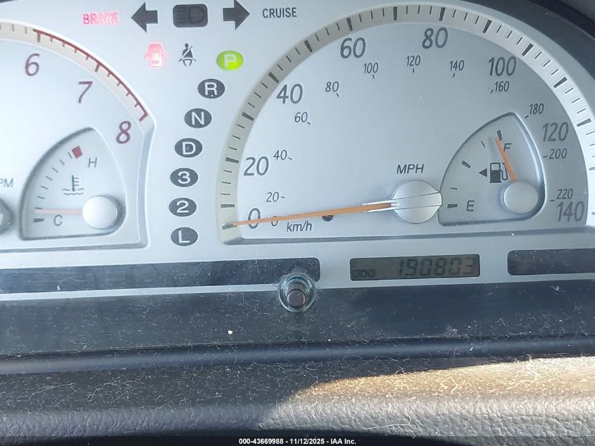 2004 Toyota Camry Se V6 VIN: JTDBA30K540001191 Lot: 43669988