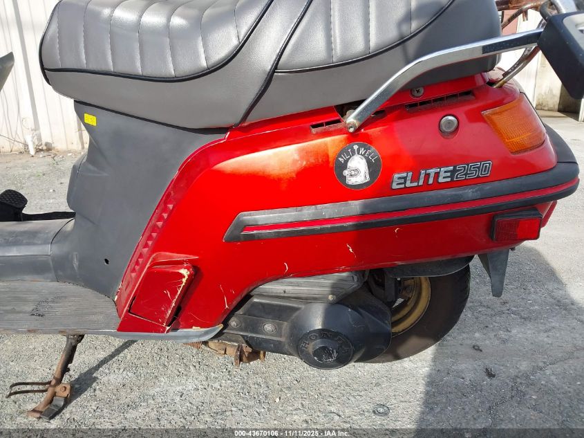 1987 Honda Ch250 VIN: JH2MF0114HK201396 Lot: 43670106