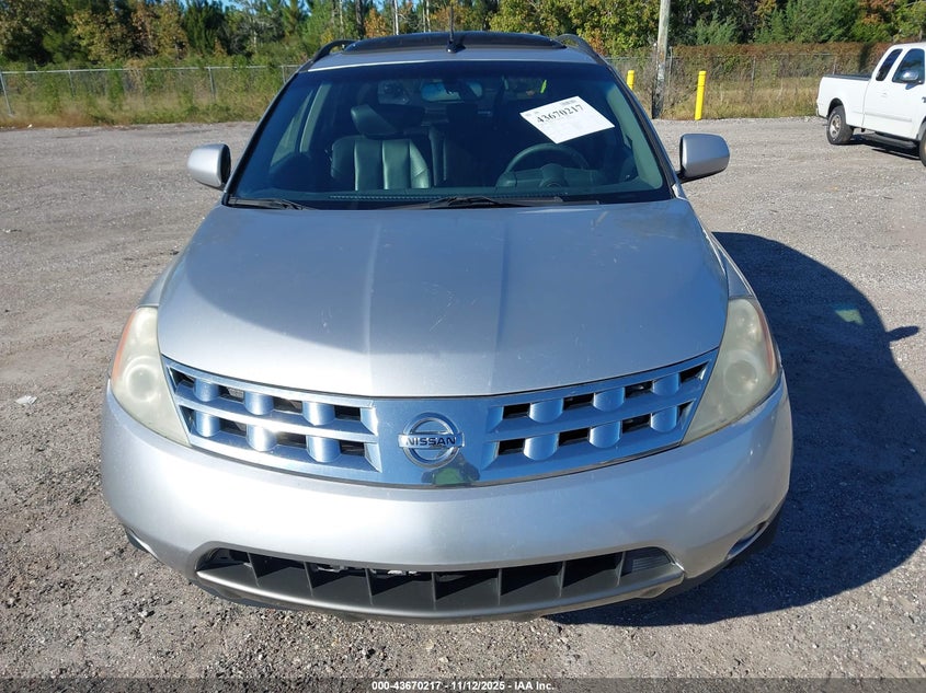 2003 Nissan Murano Sl VIN: JN8AZ08W83W234752 Lot: 43670217