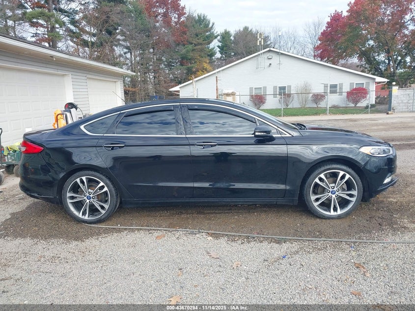 2017 Ford Fusion Titanium VIN: 3FA6P0K90HR185489 Lot: 43670294