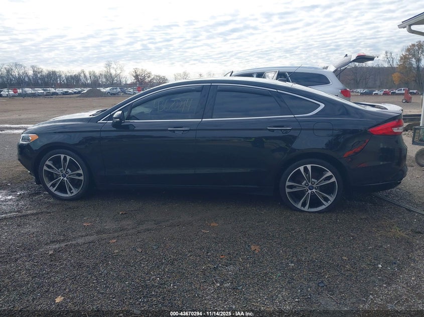 2017 Ford Fusion Titanium VIN: 3FA6P0K90HR185489 Lot: 43670294