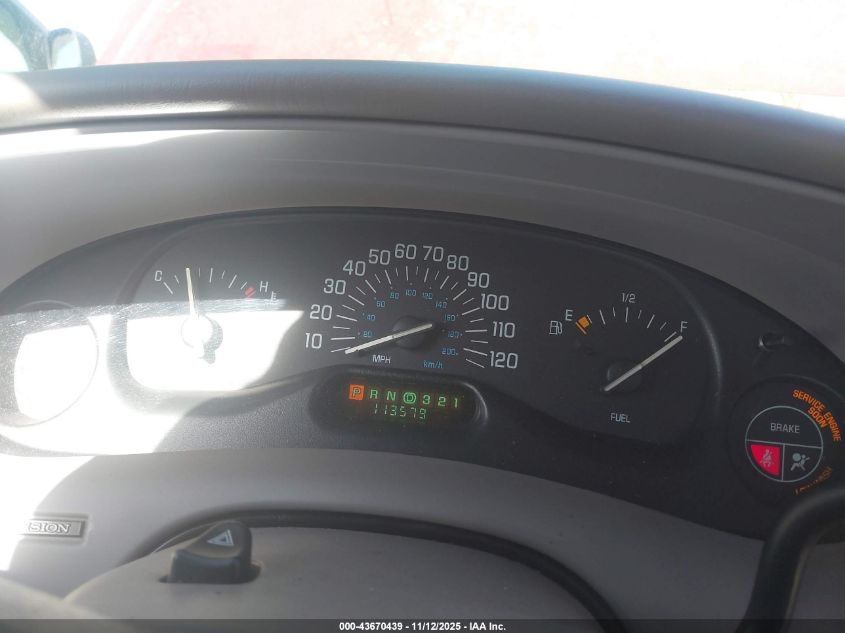 2000 Buick Century Custom VIN: 2G4WS52J2Y1138819 Lot: 43670439