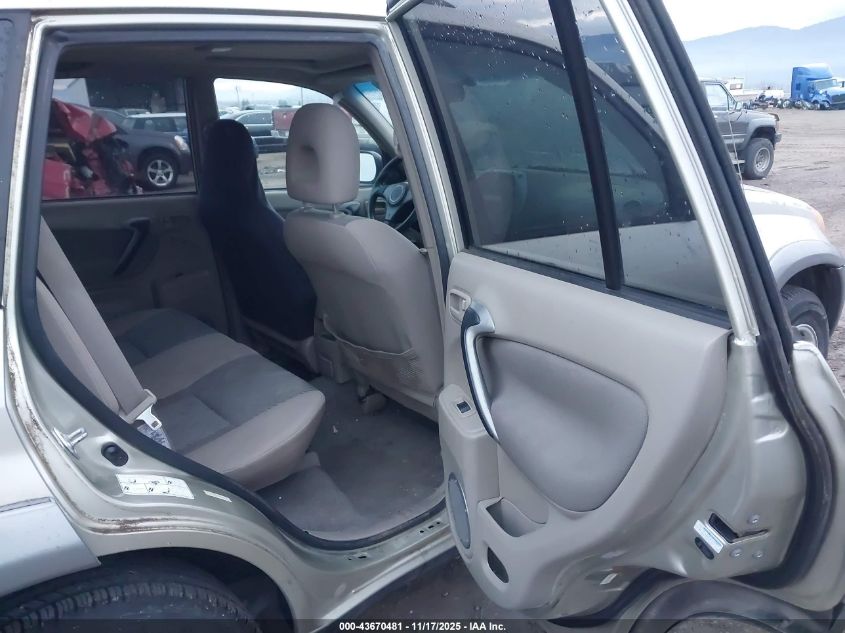 2002 Toyota Rav4 VIN: JTEHH20V820143571 Lot: 43670481