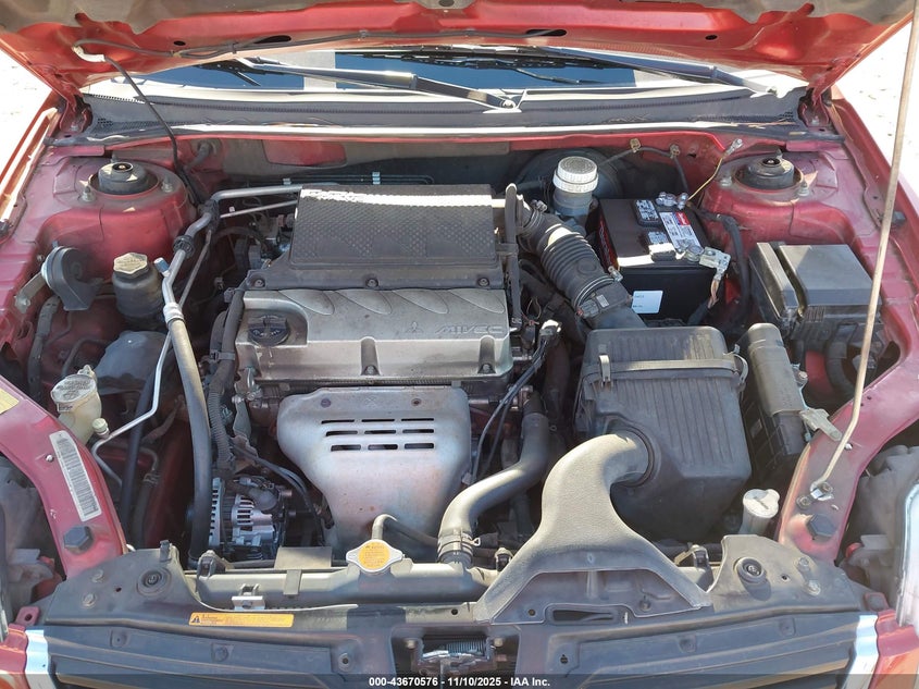 2008 Mitsubishi Galant Es VIN: 4A3AB36F38E014353 Lot: 43670576