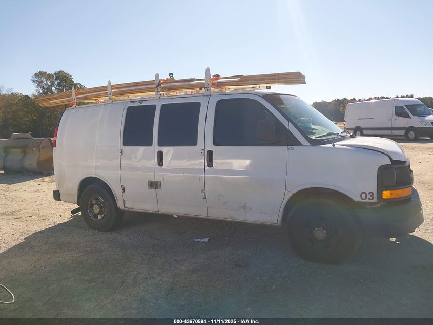 2013 Chevrolet Express Work Van VIN: 1GCZGTCG9D1101549 Lot: 43670594