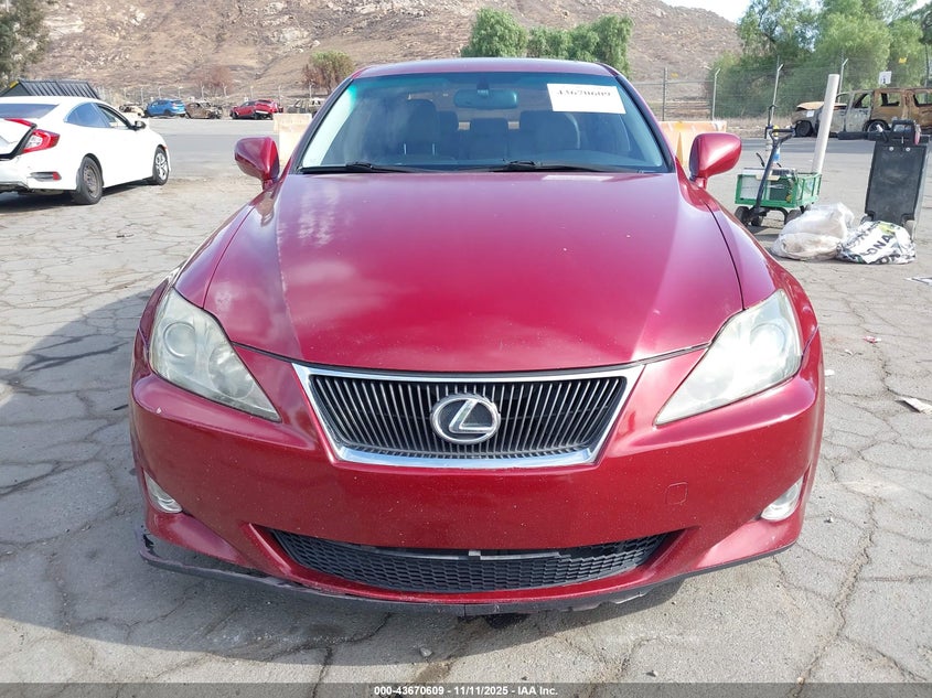 JTHBK262565018754 2006 LEXUS IS photo no. 12